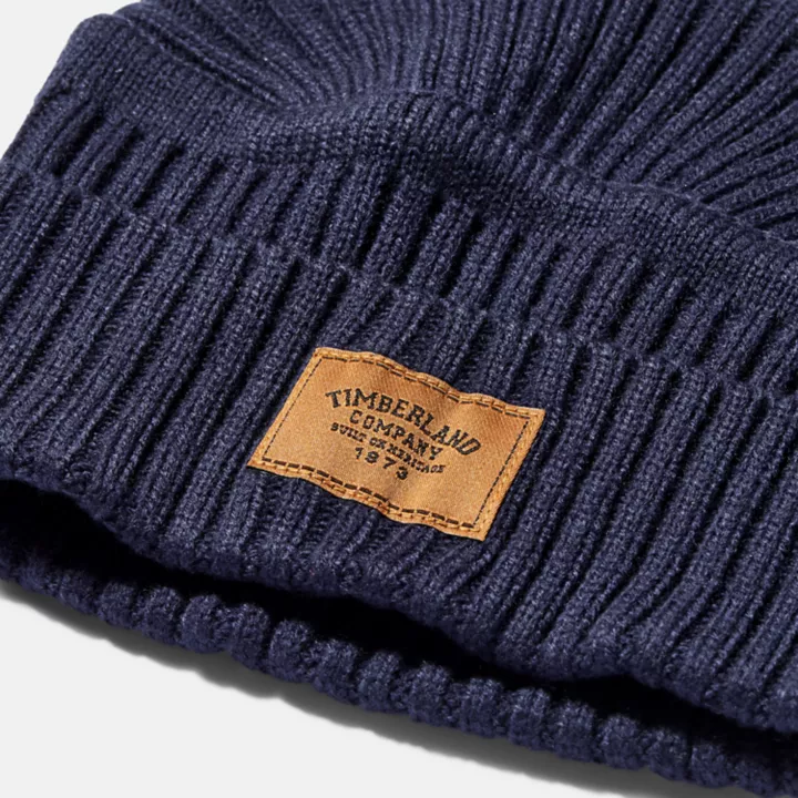 Bonnet côtelé Gulf Beach pour homme en bleu marine