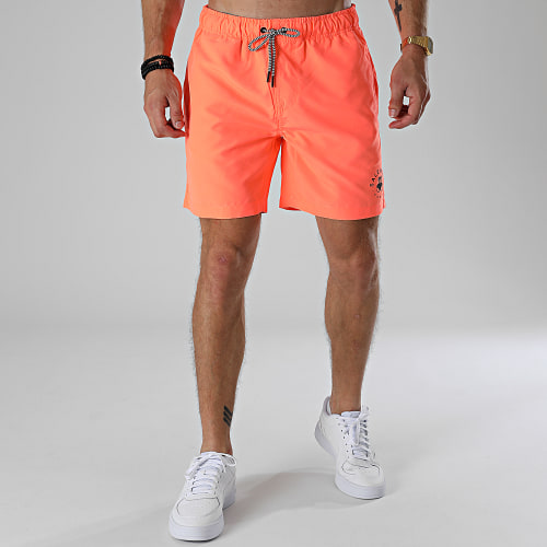 Short De Bain Little Nounours Orange Fluo Noir