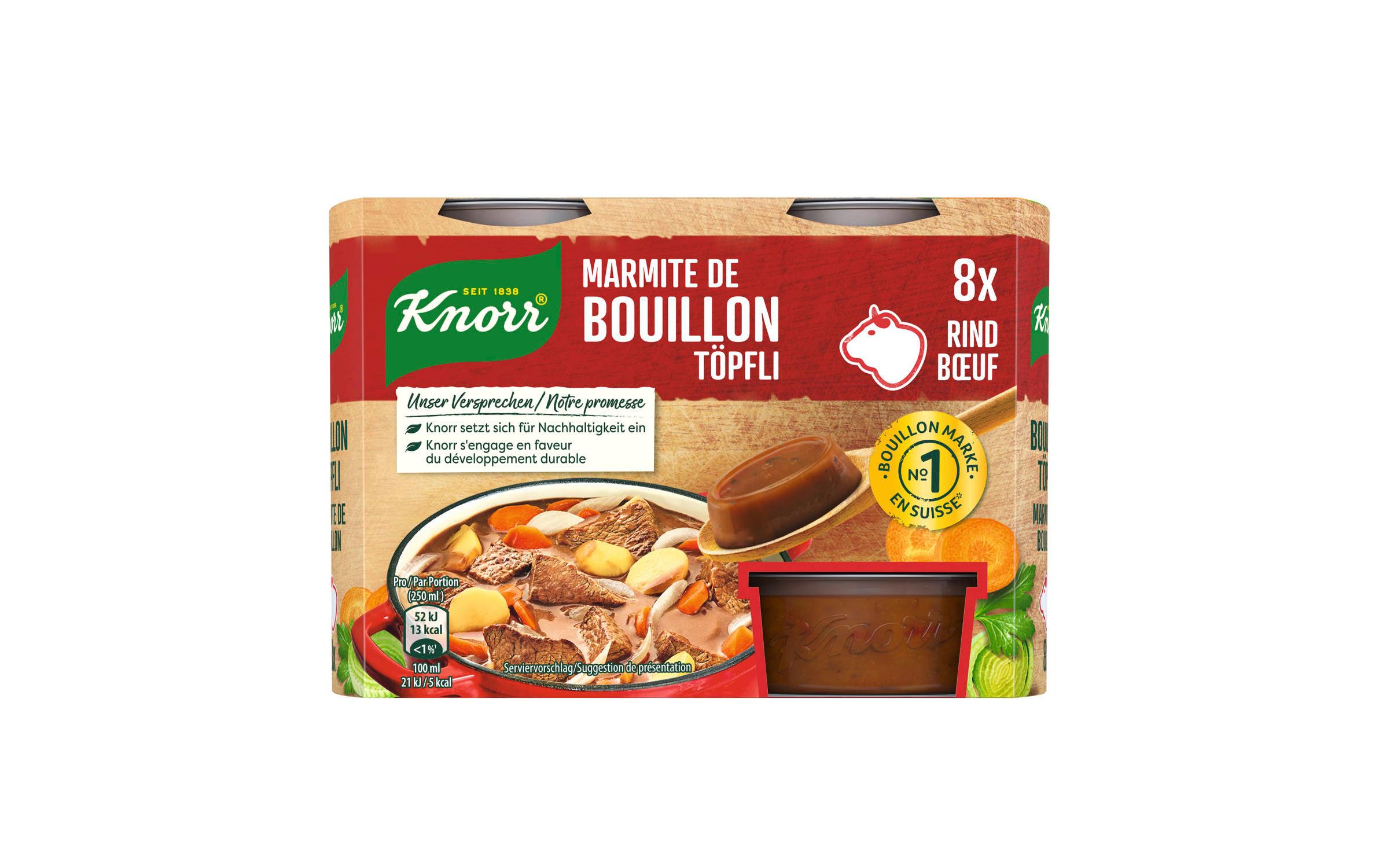 Rinds-Bouillon Pur 224 gRindsbouillon im Töpfli