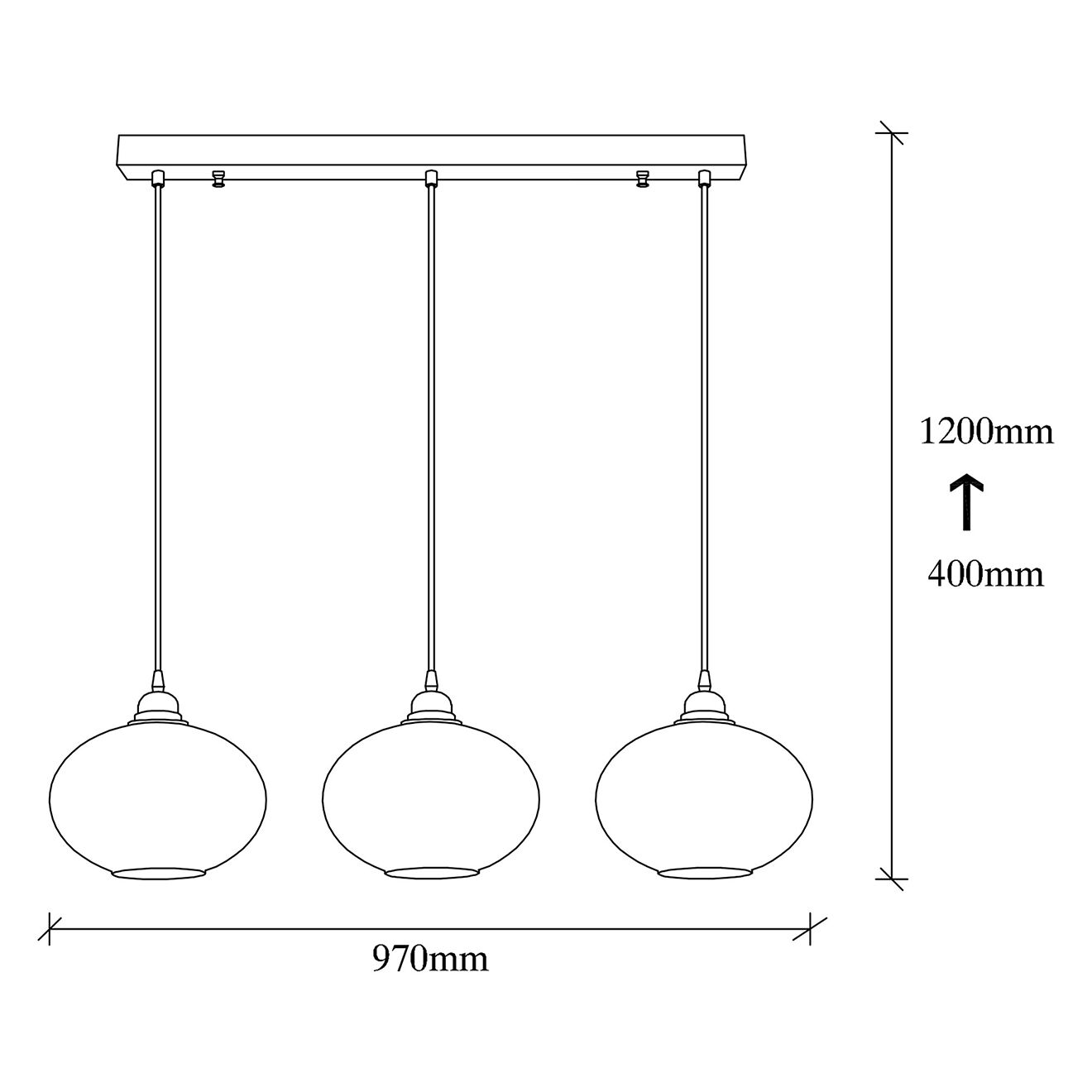 Opviq Suspension Smoked 052 gris fumé  - H.120x97 cm