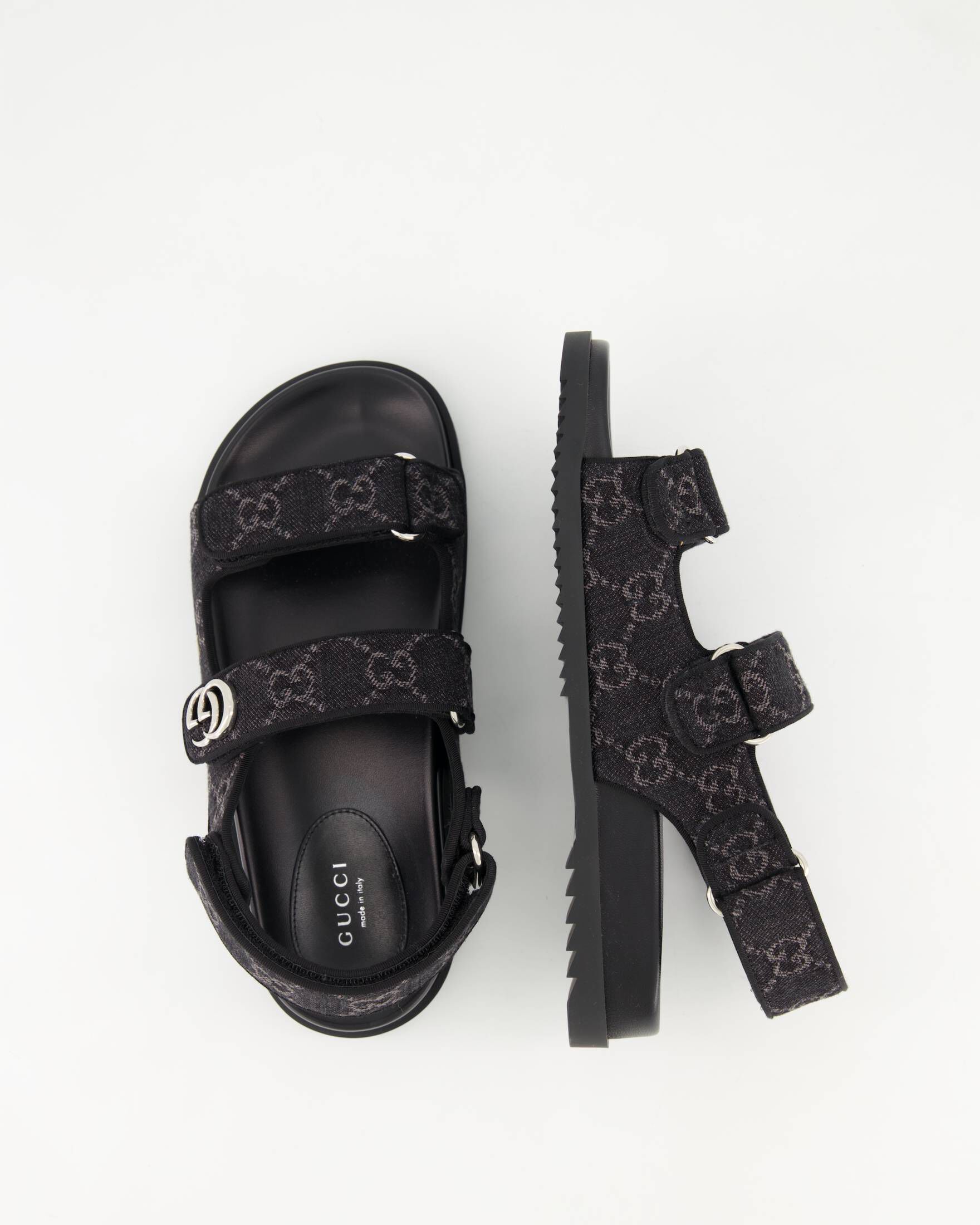 Gucci| Damen Slingback-Sandalen MORITZ GG DENIM