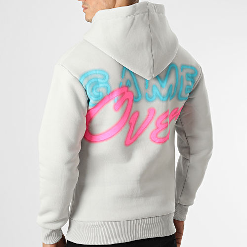 Sweat Capuche GK-1128 Gris Clair