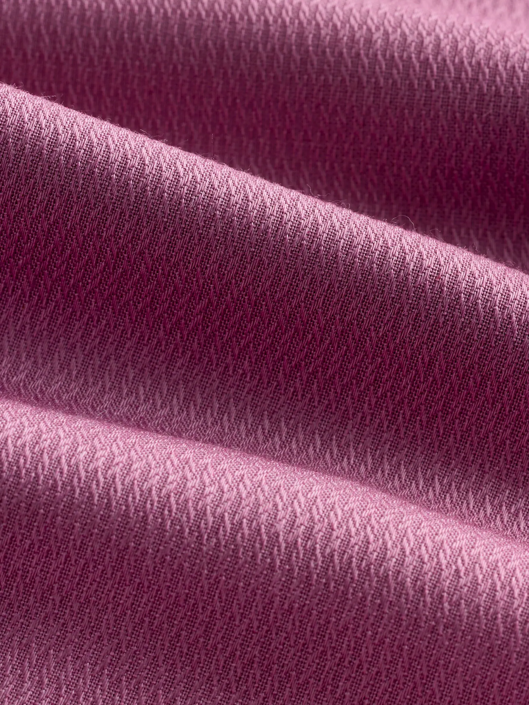 Roze - Slim Fit - Onderhoudsvriendelijk, getextureerd, slim fit overhemd met enkele manchet