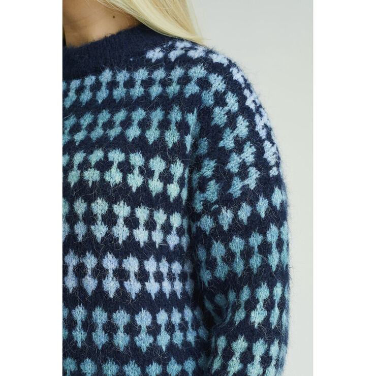 A-VIEW Patrisia Knit Pullover Blue/navy