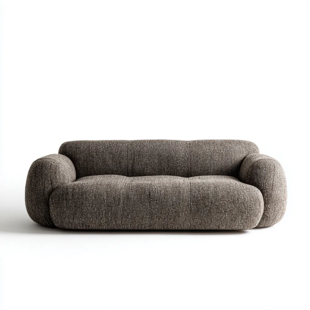 2-Sitzer-Sofa Stoff Gepolstert 180x85x75 cm – Dunkelgrau – Modernes Design