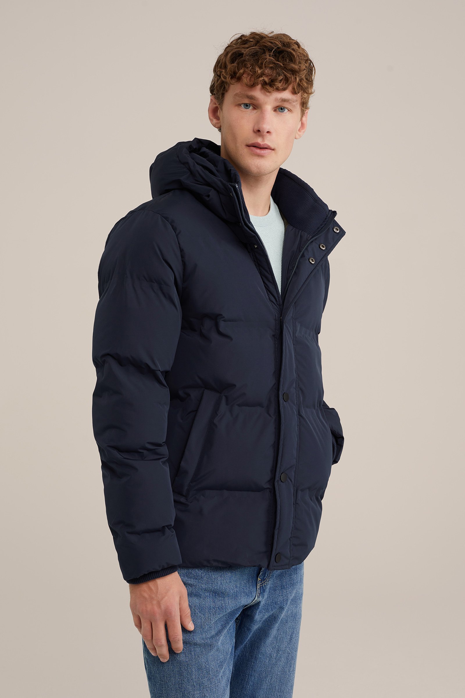 pufferjacket WE Fashion Donkerblauw