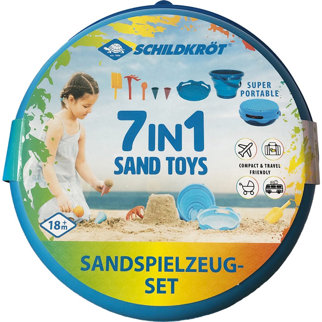 Schildkröt Fun Sports 7in1 Sand Toys Set blau