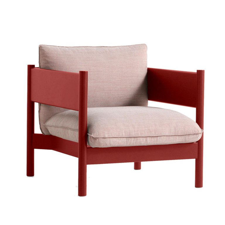 Hay Arbour Club fauteuil rood gelakt beuken Atlas 621