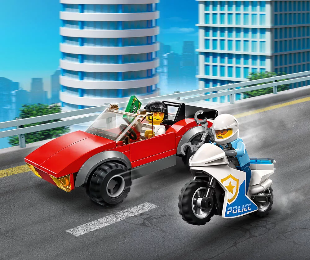 LEGO®CITY 60392 - LA COURSE-POURSUITE DE LA MOTO DE POLICE