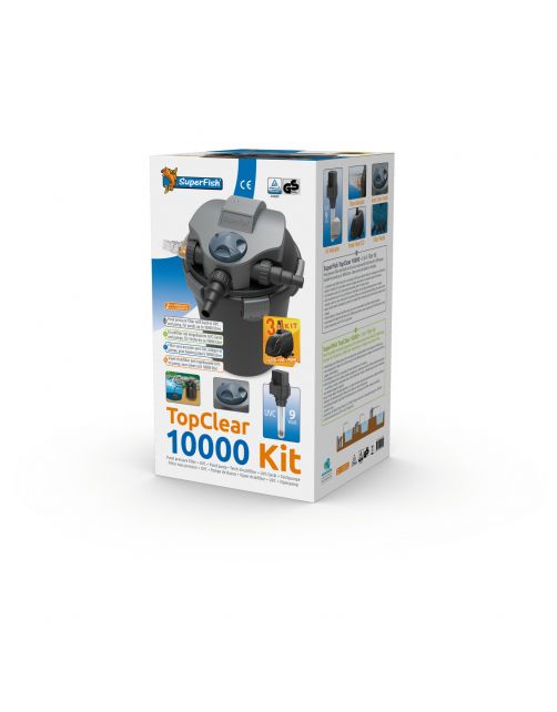 Superfish Topclear Kit 10000 Uvc - Filters - 36.5 cm 10000 l Grijs 2900 l\/h