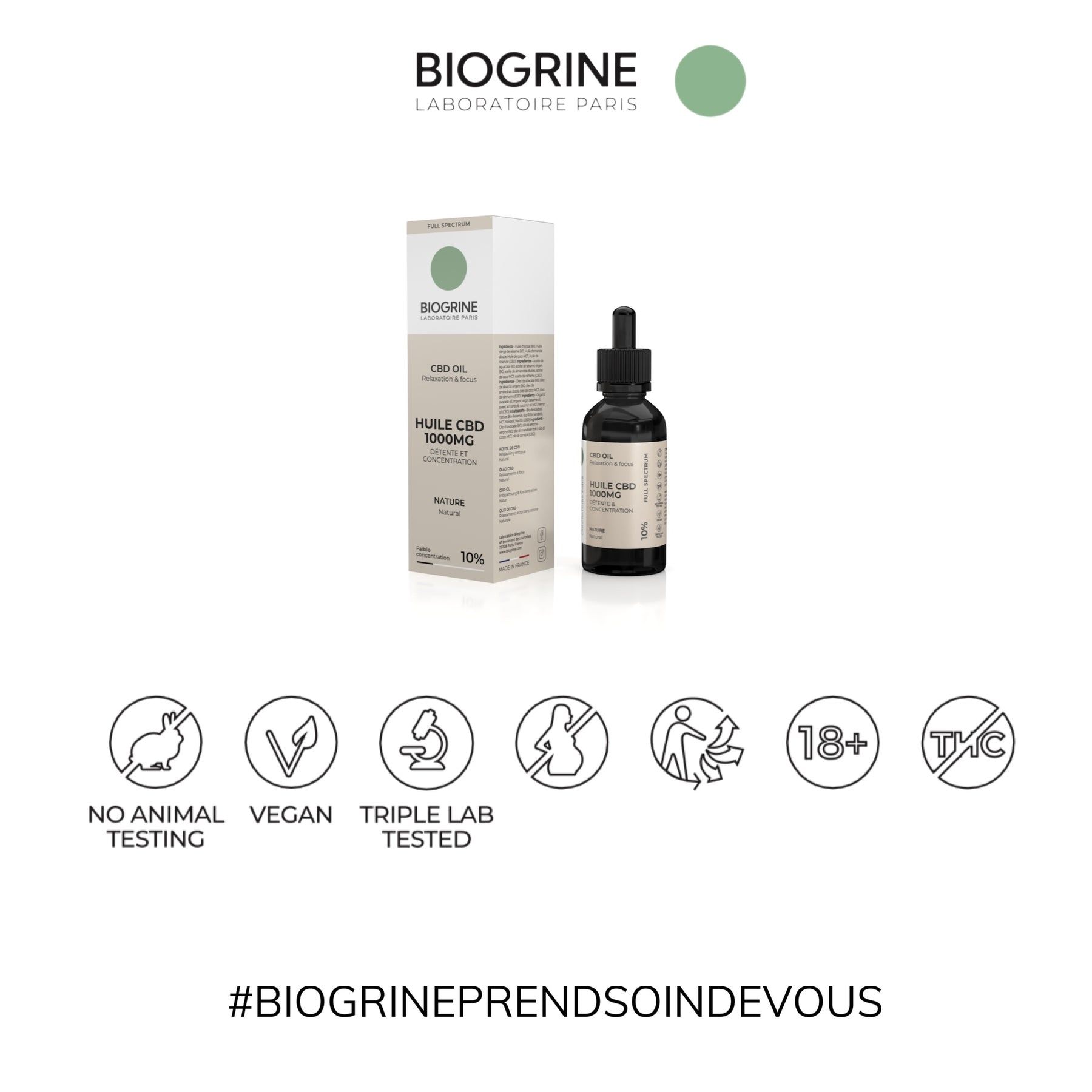 BIOGRINE CBD-ÖL 10 %