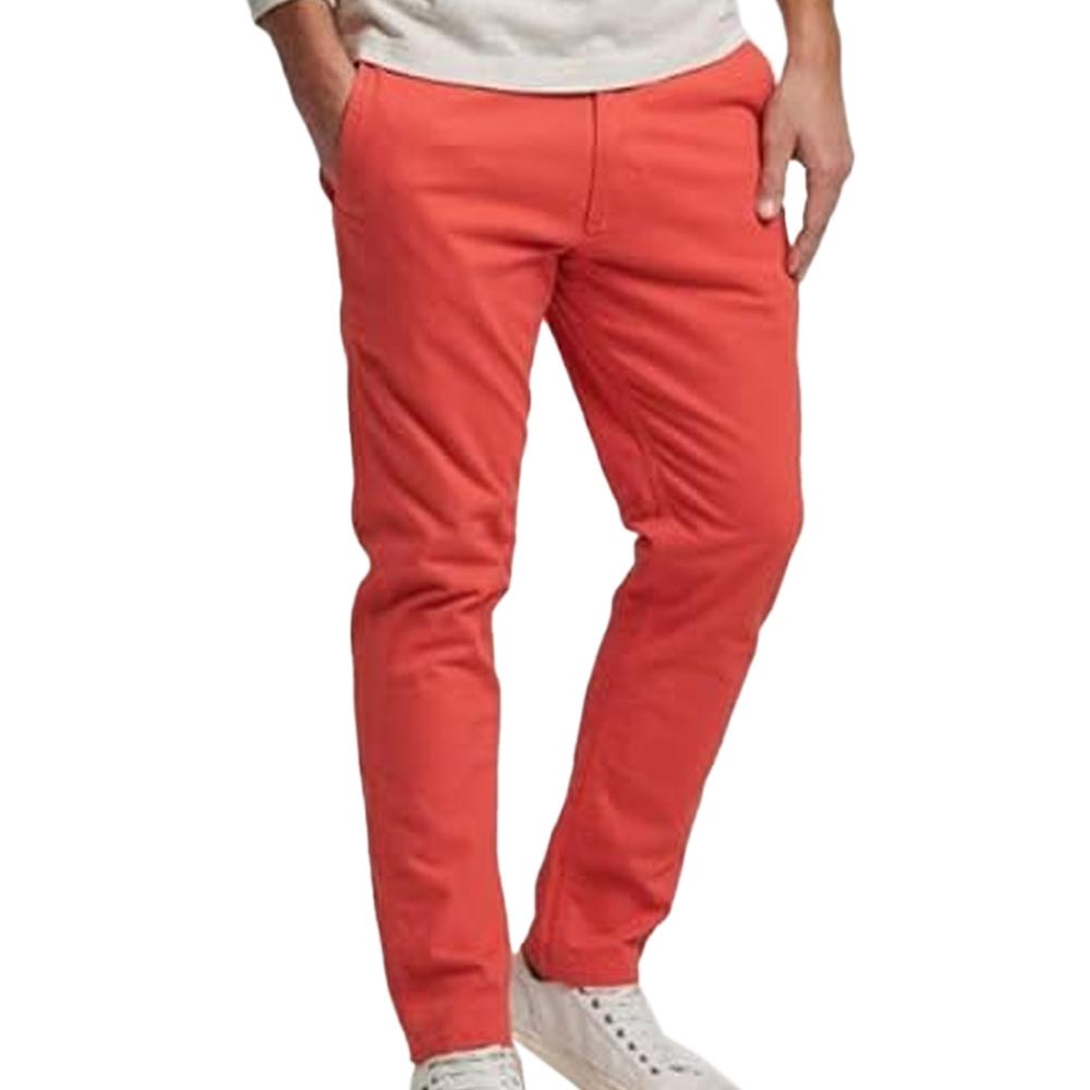 Superdry Pantalon Chino Rouge Homme Superdry Officers