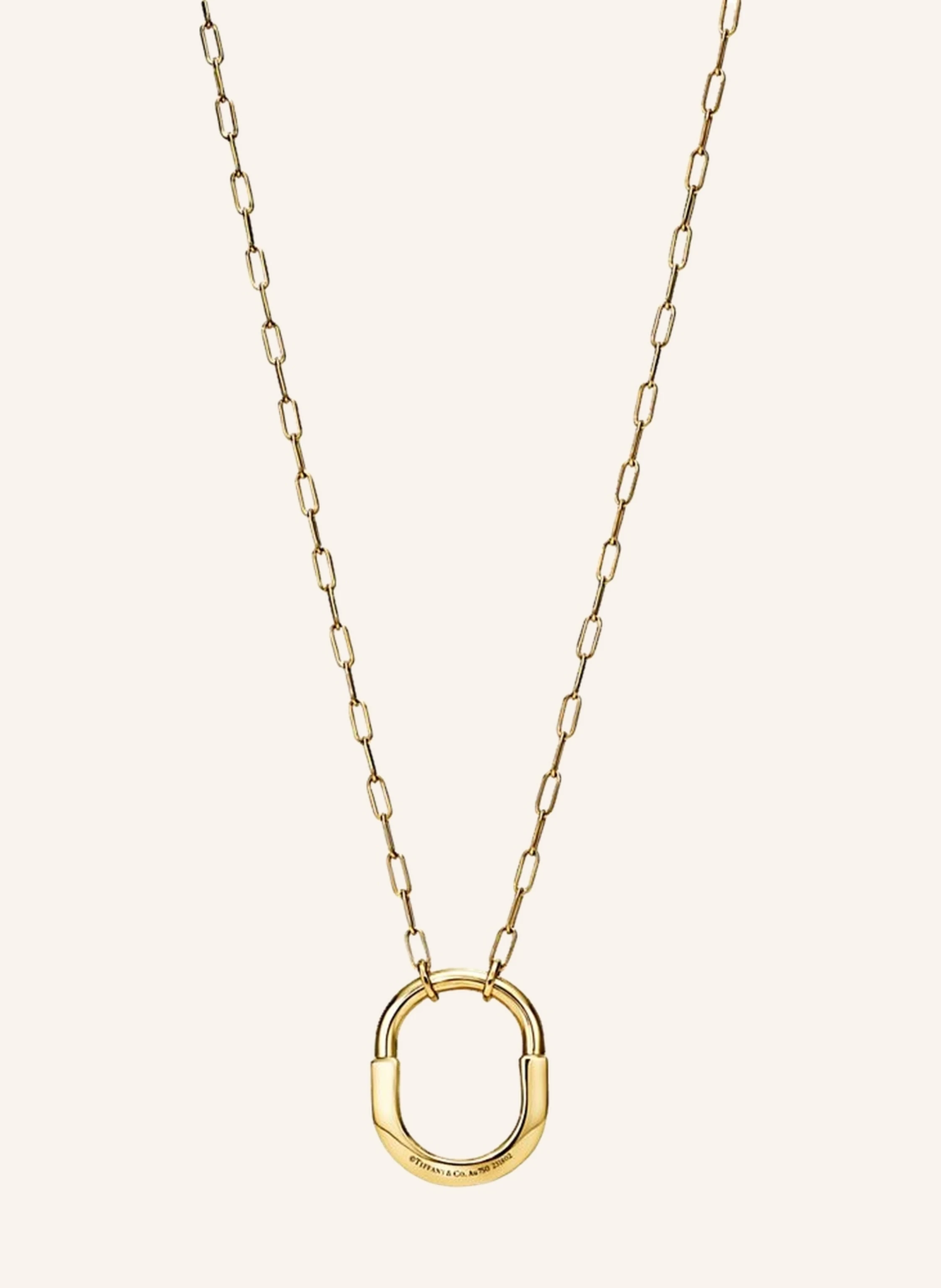 TIFFANY & Co. Tiffany Lock ANHÄNGER aus 18 Karat Gelbgold