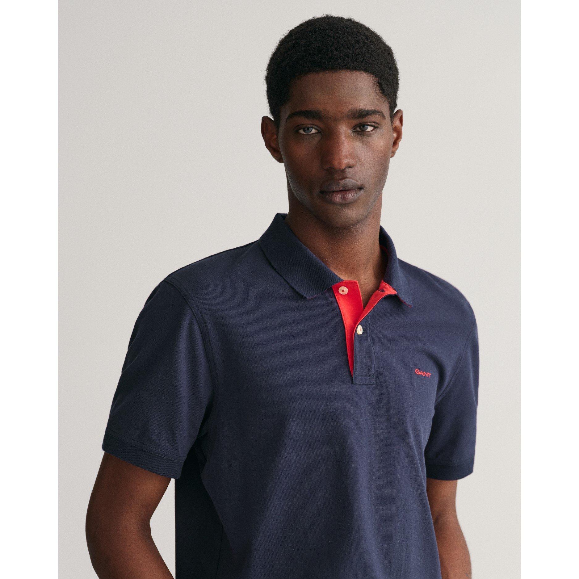 Gant Contrast Pique Polo Shirt