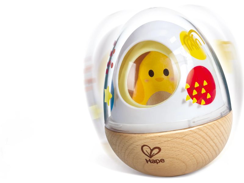 Hape Stehauf-Stapel-Ei Stapelspiel mit drei verschiedenen Eierschalen