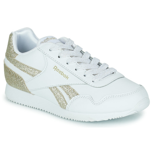 Reebok Classic - REEBOK ROYAL CL JOG - Blanc / Doré