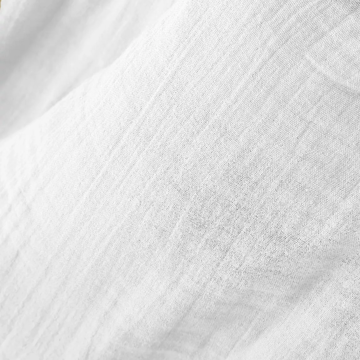 Couvre-lit matelassé gaze de coton (180 x 240 cm) Gaïa Blanc chantilly