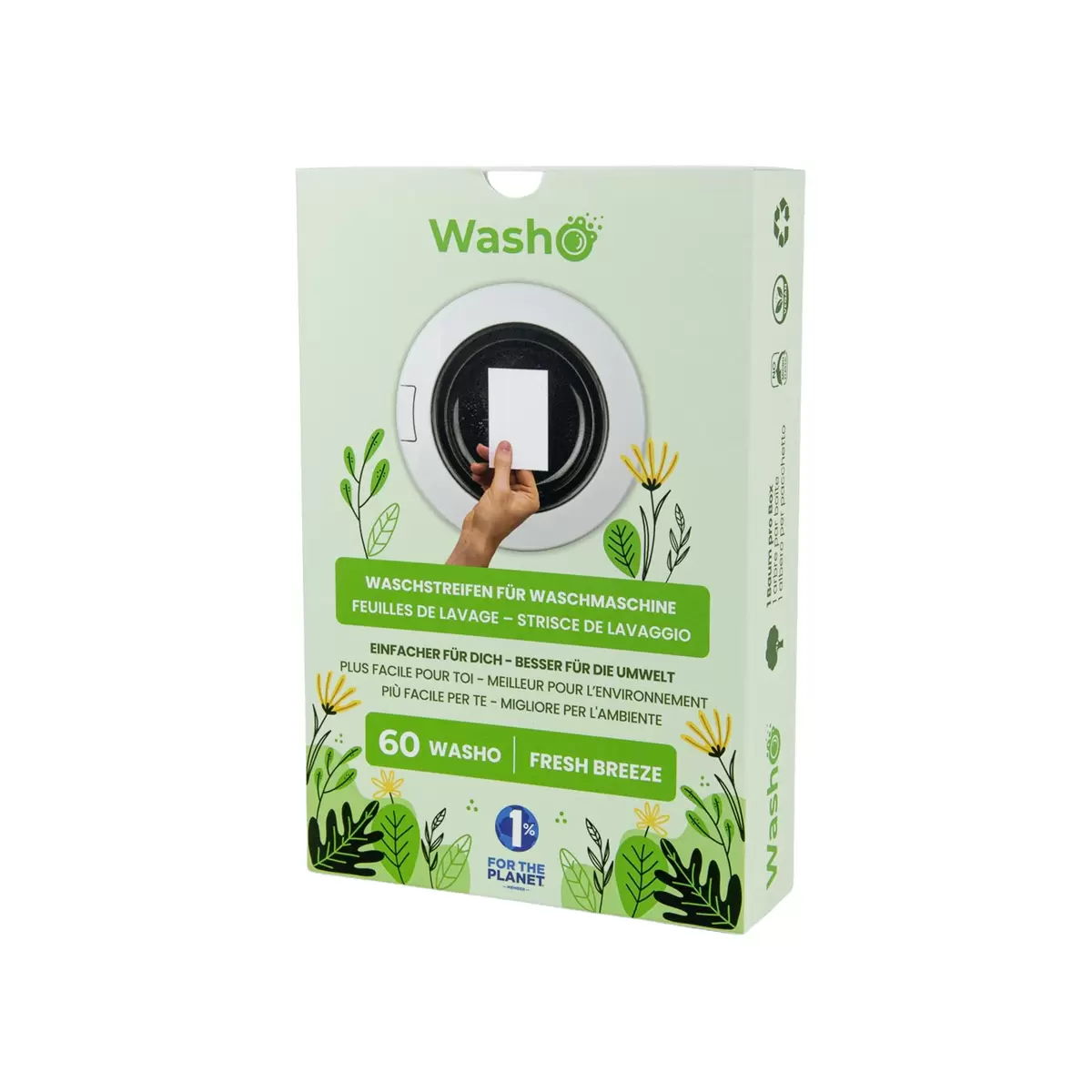 Waschstreifen Classic Fresh Washo weiss
