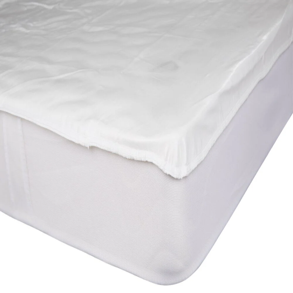 Protège-matelas anti-punaises jersey 140x190x25cm polyester blanc