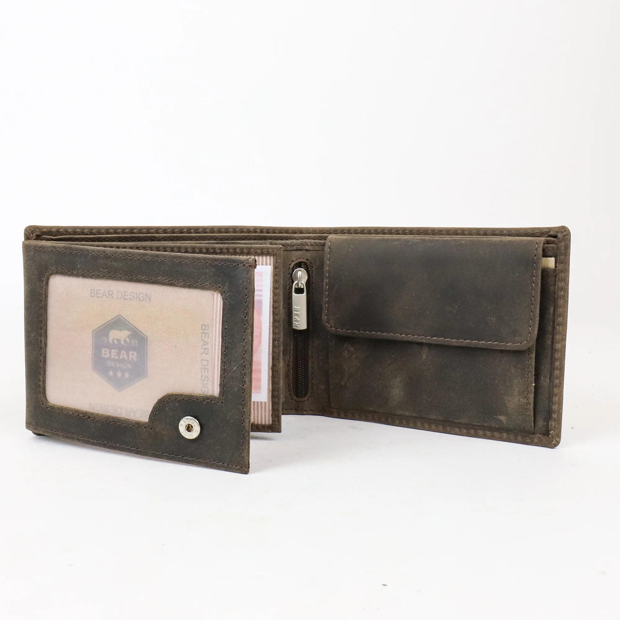 Bear Design Dark Nature Portemonnee Billfold Jan Bruin HD7254