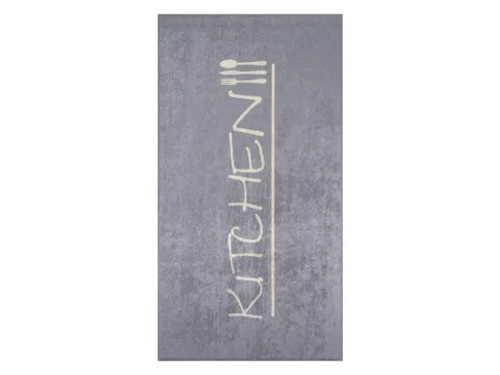 tapis chambre Lavable 30° 80x150 gris et blanc IMPNUM 12
