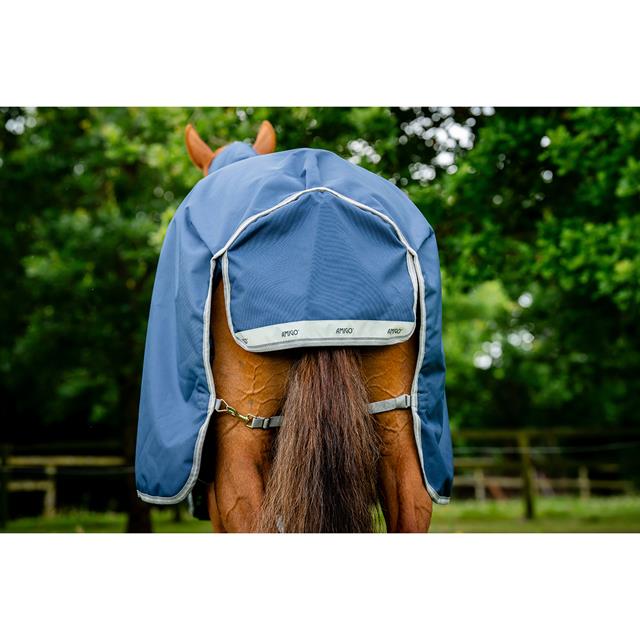 Deken Horseware Amigo Plus Met Hals 400gr Donkerblauw-grijs