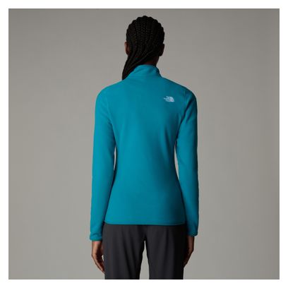 Polaire Femme The North Face 100 Glacier 1/4 Zip Turquoise