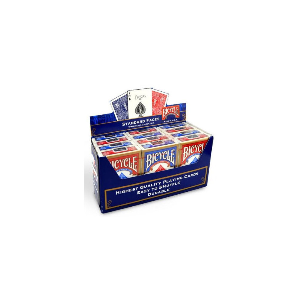 Display de 12 Jeux de Cartes Bicycle "Rider Back" Standard