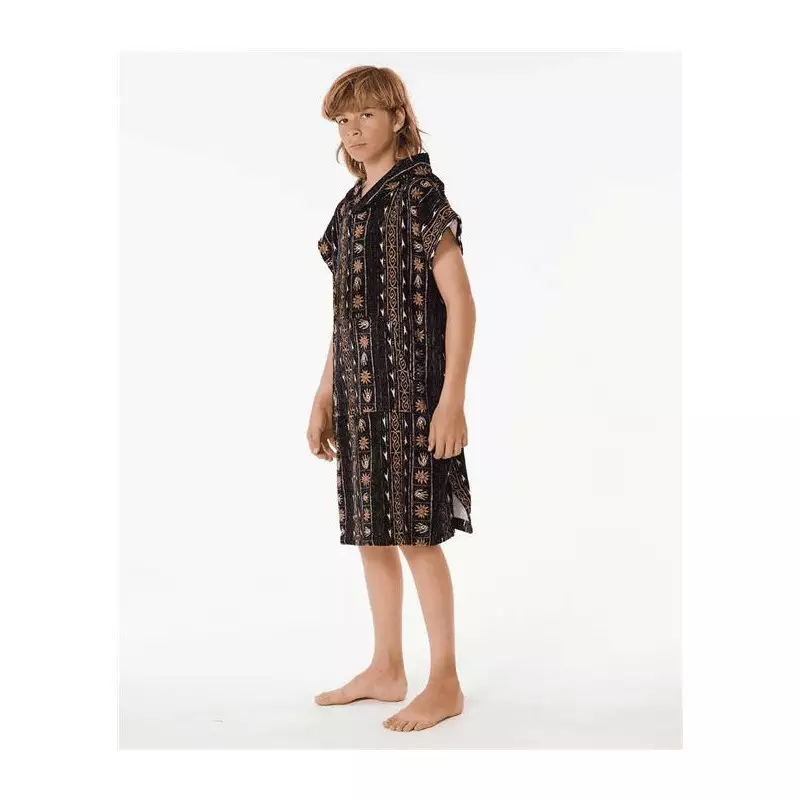 Poncho junior RIPCURL Printed Hooded Towel - Boy Black/Purple