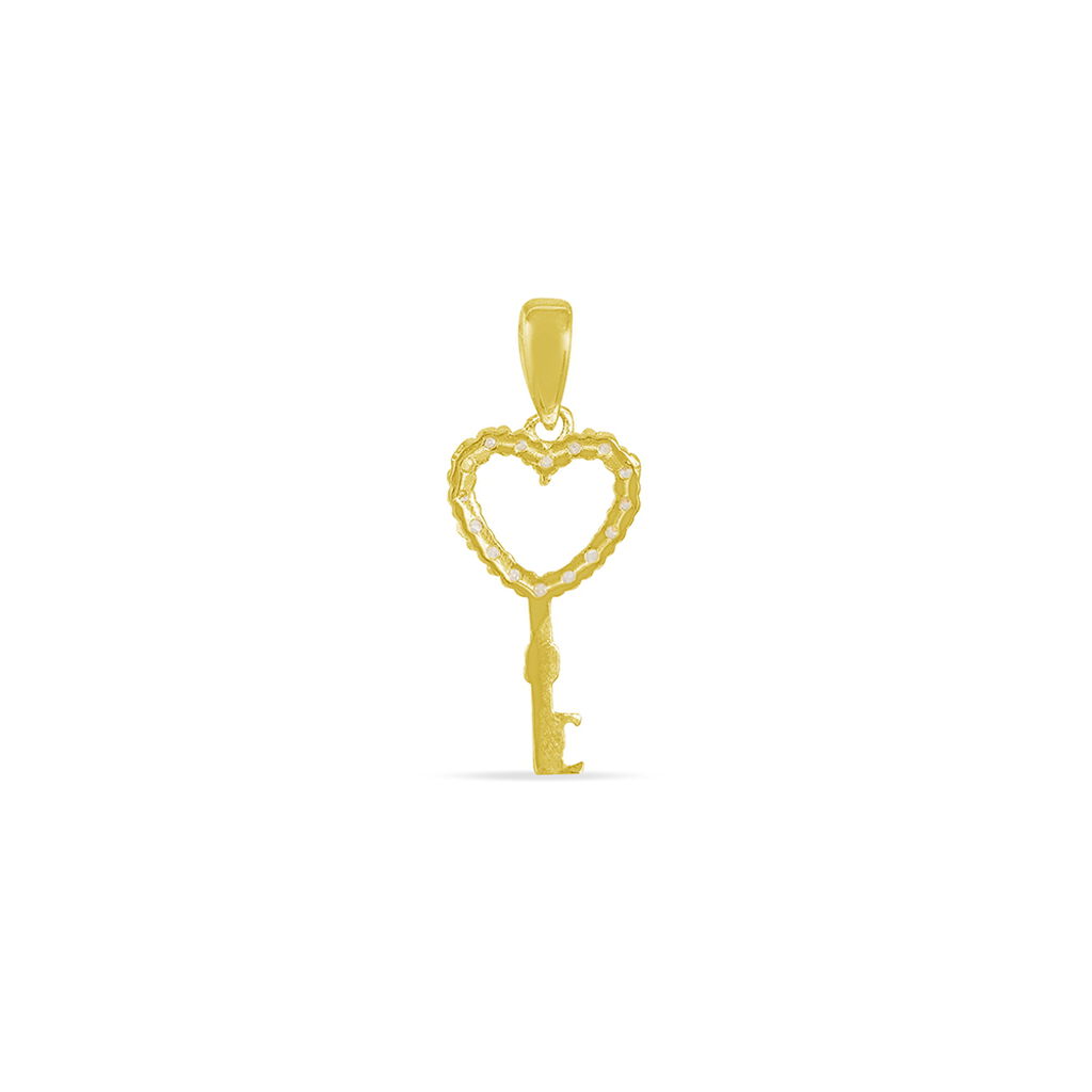Pendentif Or Jaune Kleiske Oxydes De Zirconium