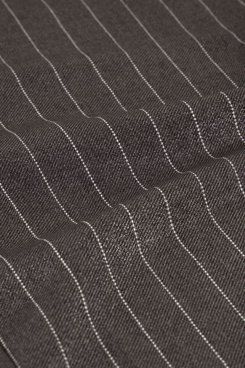 Grijze metallic pinstripe blouse