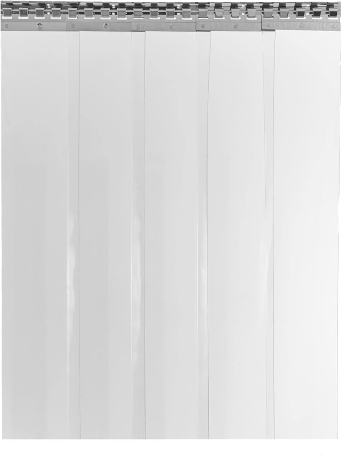 PVC Streifenvorhang 3x300mm Glasklar Transparent Höhe 1.50m x Breite 1.00m. Lamellenvorhang mit Schallschutz bis zu 30db. umweltfreundlicher Stallvorhang. PVC Vorhang recyclebar fertig vormontiert