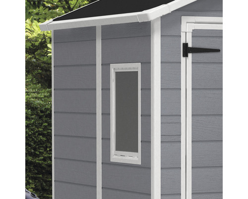 Keter Manor 6x8 kunststof speelhuis inclusief vloer, 185,8 x 236,8 cm, grijs