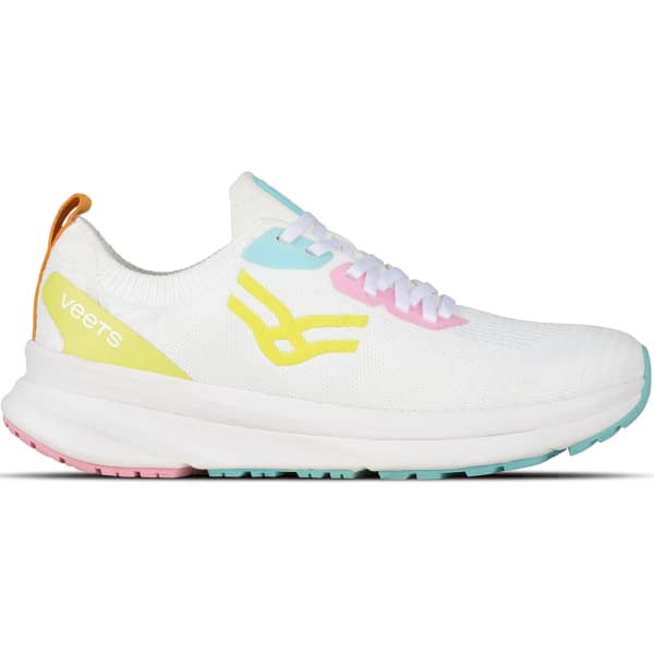 Chaussure running VEETS TRANSITION KNIT MIF1 W BLANC/JAUNE/ROSE