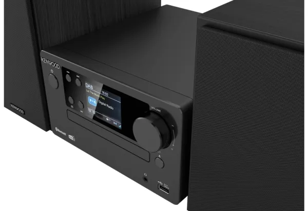 Kenwood Electronics M-725DAB-B, Home audio micro system, Sort, 50 W, 2-vejs, 75 dB, 10%
