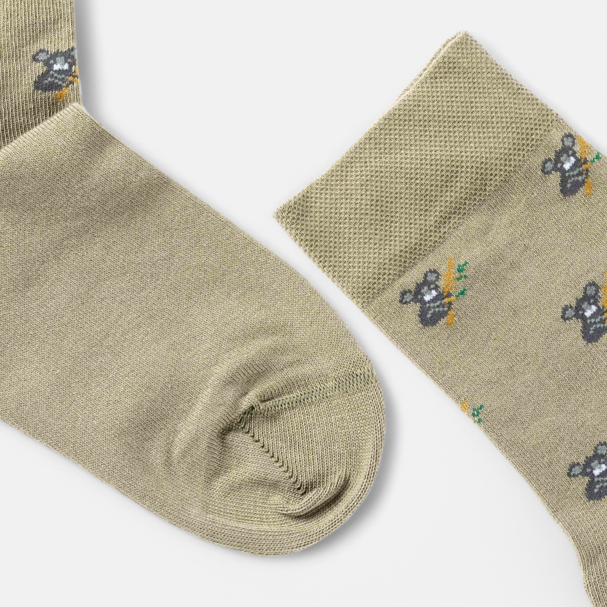 Chaussettes Femme kaki