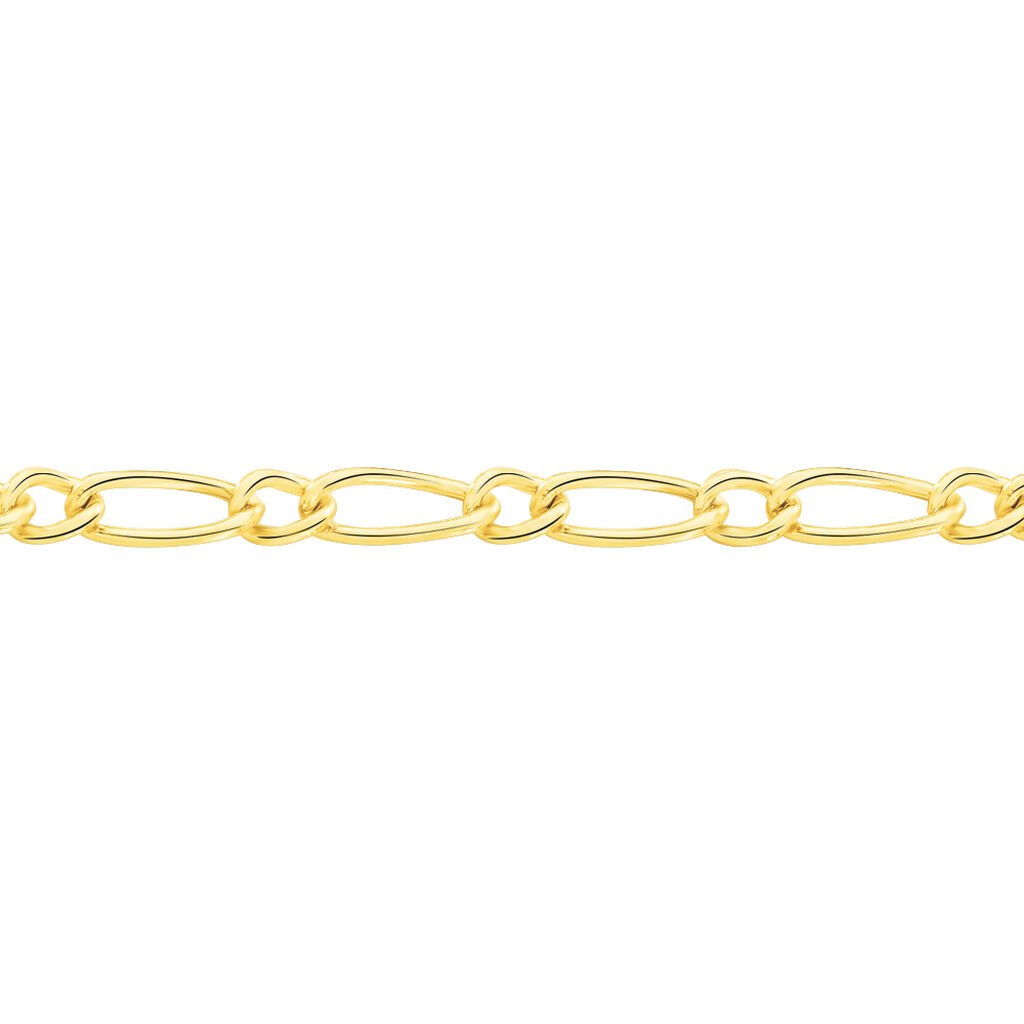Chaîne Sukainaae Maille Alternée 1/1 Or Jaune