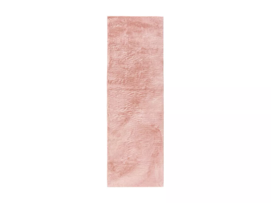 Tapis en fausse fourrure Furry Rose 80x300 cm