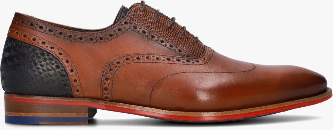 FLORIS VAN BOMMEL cognac floris van bommel nette schoenen sfm-30229