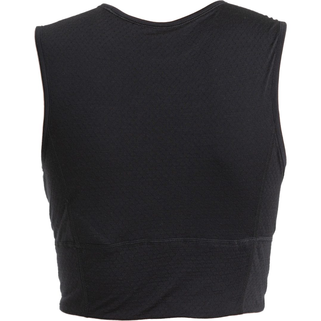 Icebreaker Merino 125 ZoneKnit™ Energy Wind Cropped Bra-Tank Damen schwarz