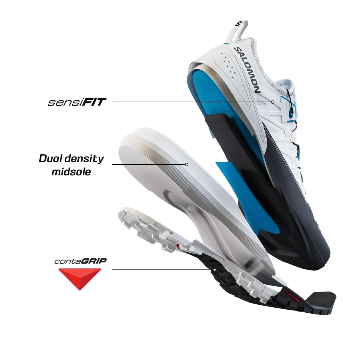 Salomon Unisex S/Lab Alpinway White/Black/Transcend Blue