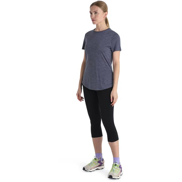 T-shirt randonnée ICEBREAKER W MERINO 125 COOL-LITE SPHERE III SS TEE MIDNIGHT NAVY HEATHER