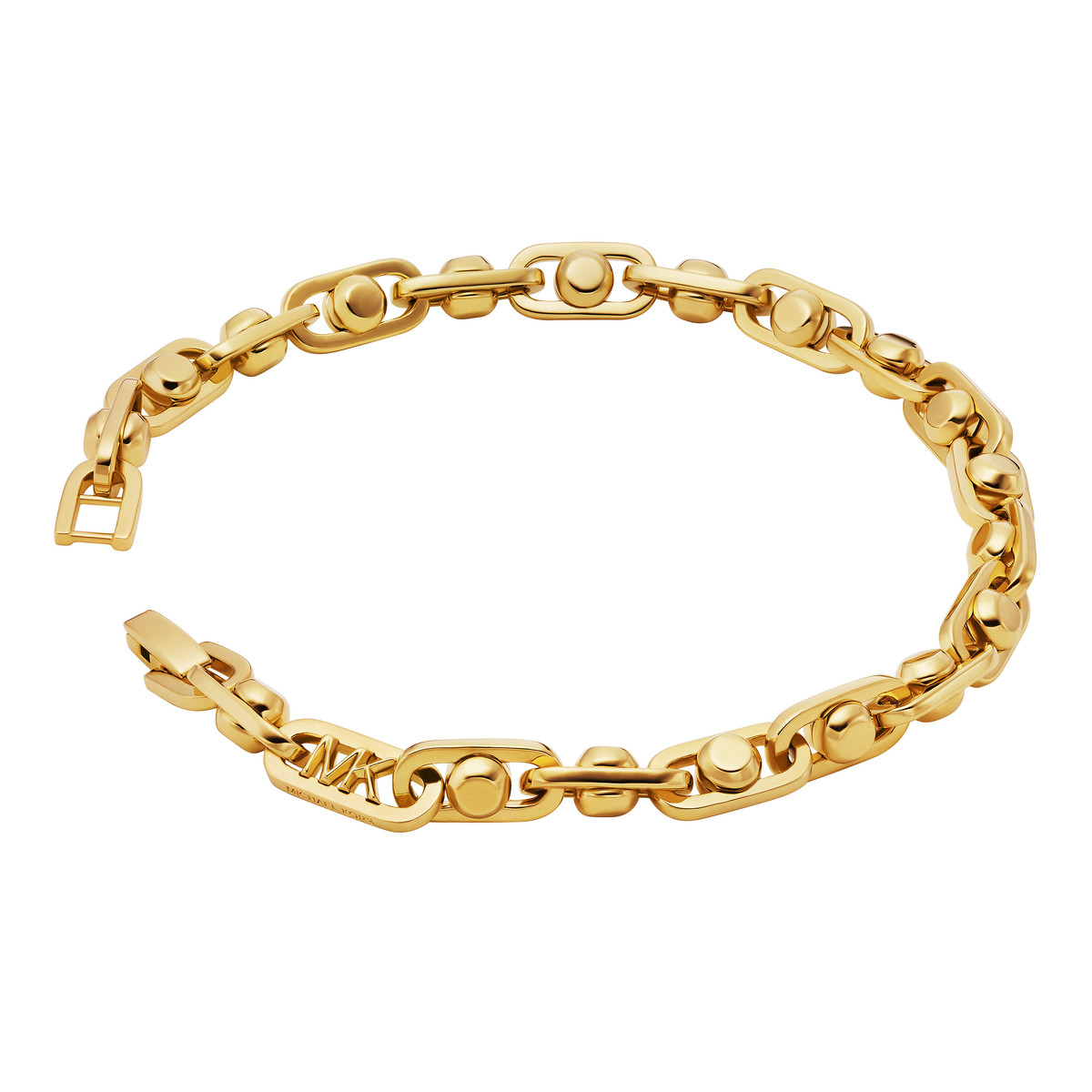 Bracelet MICHAEL KORS laiton doré maille fantaisie 18 cm