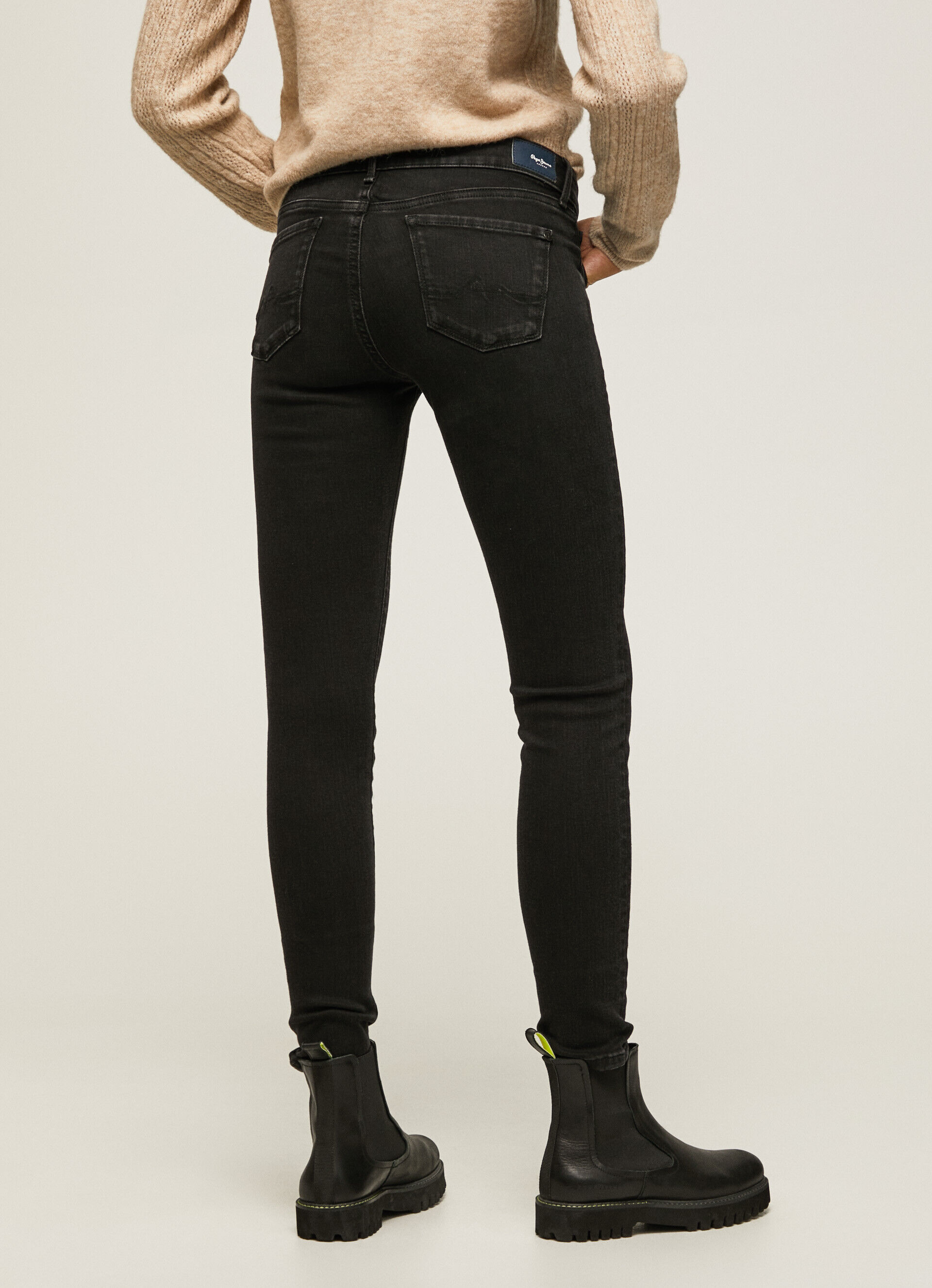 Calça jeans skinny de cintura média SOHO FIT - jeans