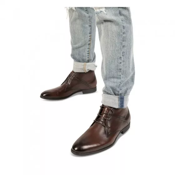 Bottines MARRON B-BLAKE CUIR