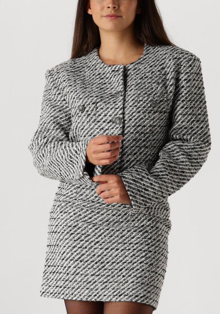 zwarte gestuz blazer amilinagz jacket