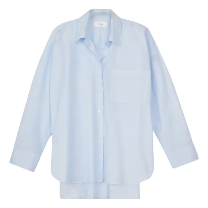 Xirena Chemise Sydney Popeline de Coton | Bleu ciel
