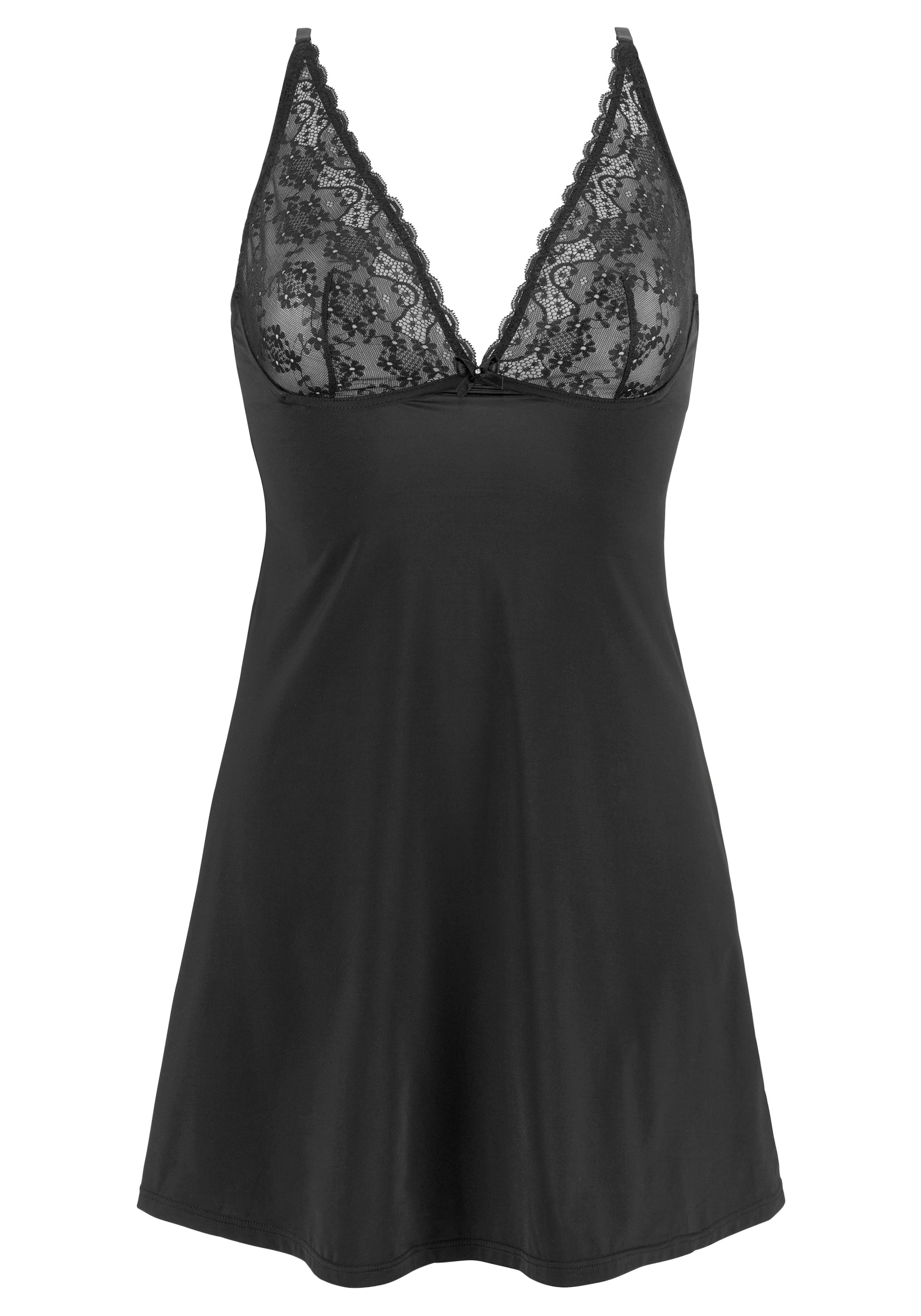 LASCANA Negligé aus weichem Microtouchmaterial, sexy Dessous
