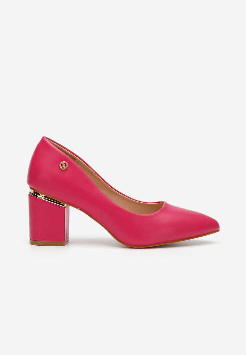 Chaussures élégantes à talon épais fuchsia Nelia