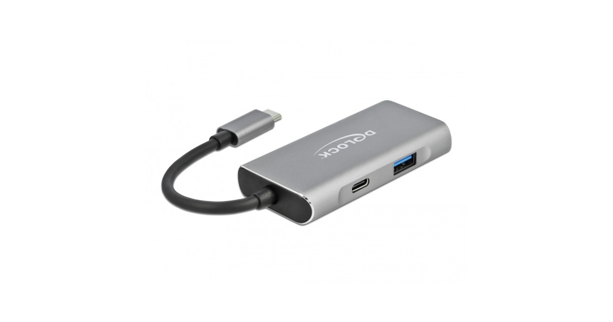 DeLOCKExternal USB 3.2 Gen 2 USB Type-C Hub usb-hub  (Grijs)